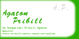 agaton pribill business card